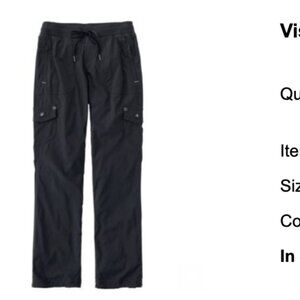 LL Bean Vista Camp Pant – Women’s Regular Large | Black | NWT